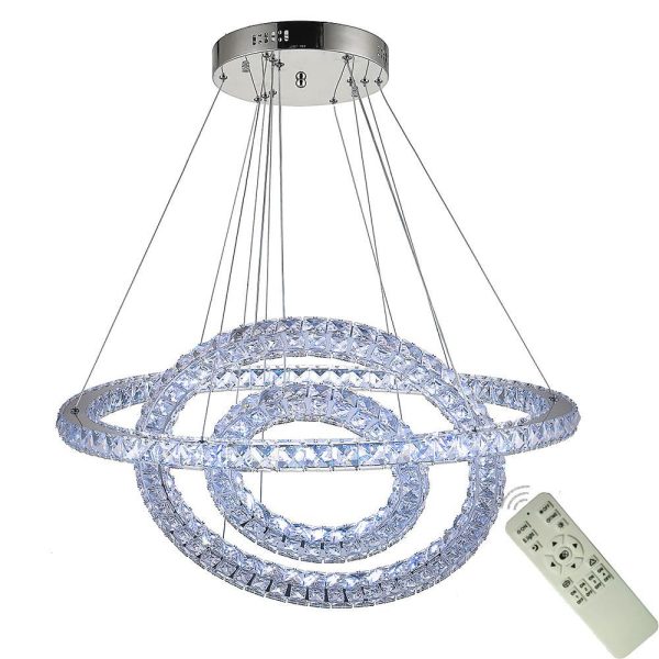 Luxury Crystal LED Chandelier 3-Tier Geometric or Stacked LED Pendant light - Image 13