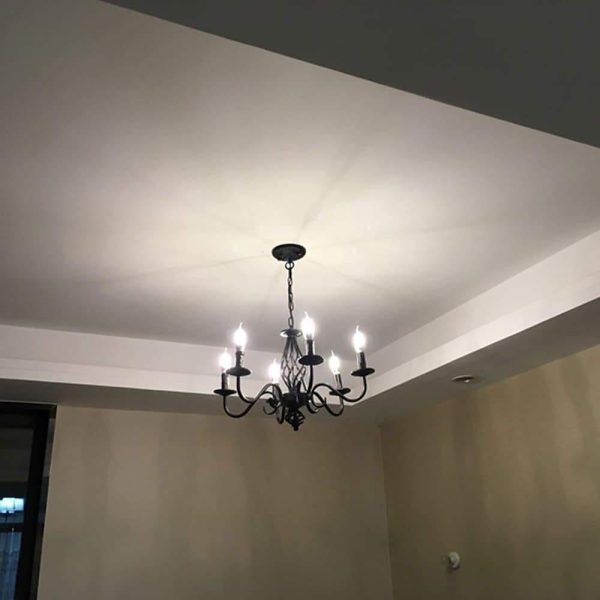 6 Lights Candles-shaped LED Modern Chandeliers Pendant Light Hanging Lamp - Image 5