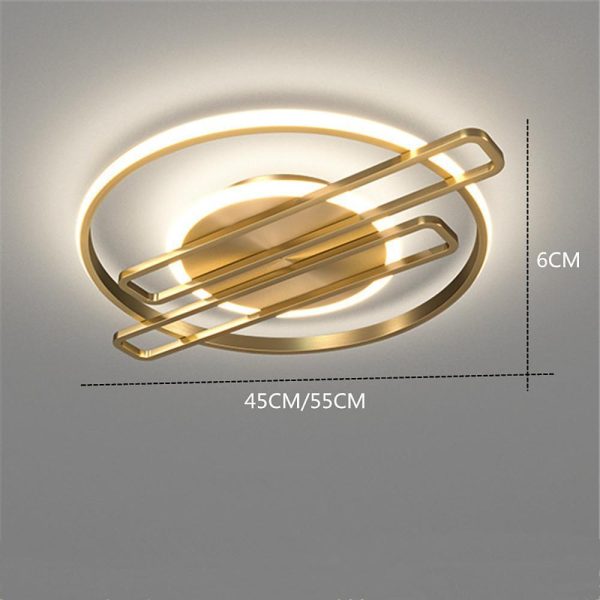 Circular Linear LED Flush Mount Ceiling Light LED Light - Image 4