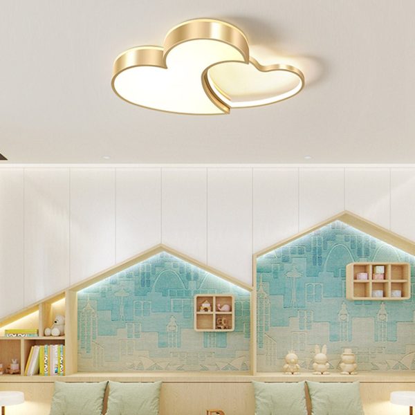 Nordic Creative Heart-shaped High Light Transmittance LED Dimmable Ceiling Lamps - Image 4
