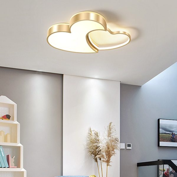 Nordic Creative Heart-shaped High Light Transmittance LED Dimmable Ceiling Lamps - Image 3