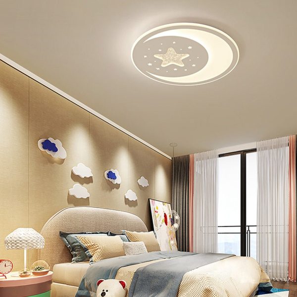 Nordic Creative LED Ultra Thin 3-color Adjustable Ceiling Light with Remote Control - Image 5
