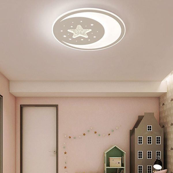 Nordic Creative LED Ultra Thin 3-color Adjustable Ceiling Light with Remote Control - Image 4