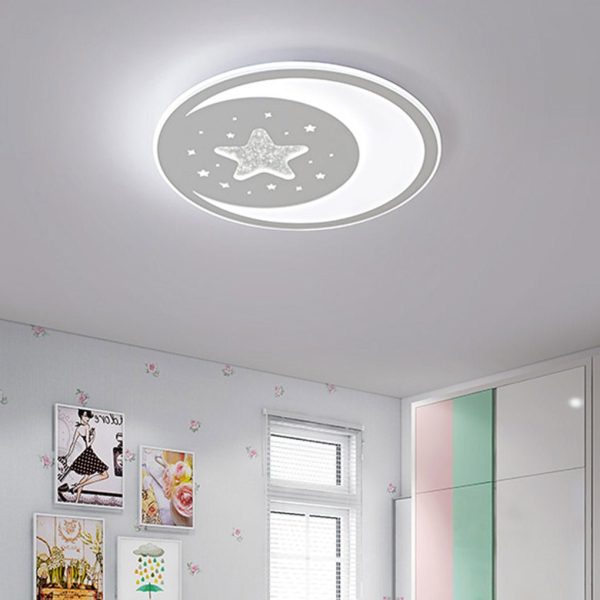 Nordic Creative LED Ultra Thin 3-color Adjustable Ceiling Light with Remote Control - Image 3