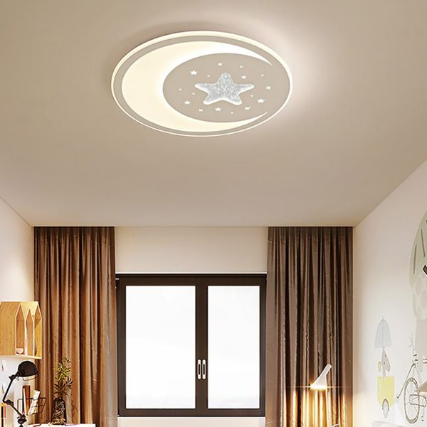 Nordic Creative LED Ultra Thin 3-color Adjustable Ceiling Light with Remote Control - Image 2