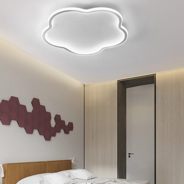 Nordic Creative Ultra-thin Cloud Shape Three Color Adjustable LED Ceiling Lamps - Image 3