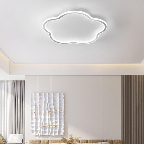 Nordic Creative Ultra-thin Cloud Shape Three Color Adjustable LED Ceiling Lamps - Image 2