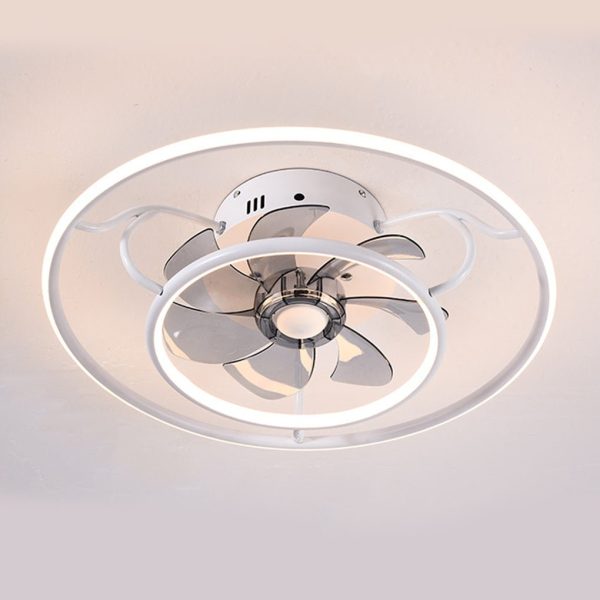 Nordic Frequency Conversion Adjustable Ceiling Fan Lights For Living Room Bedroom Dining Room - Image 5