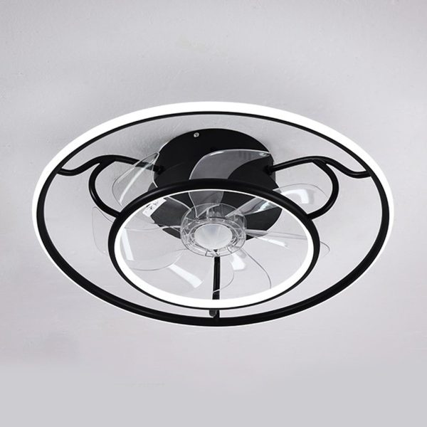 Nordic Frequency Conversion Adjustable Ceiling Fan Lights For Living Room Bedroom Dining Room - Image 6