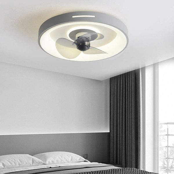 Nordic Inverter Ceiling Fan Light Ultra-thin Silent Ceiling Fan Lamp Intelligent - Image 3