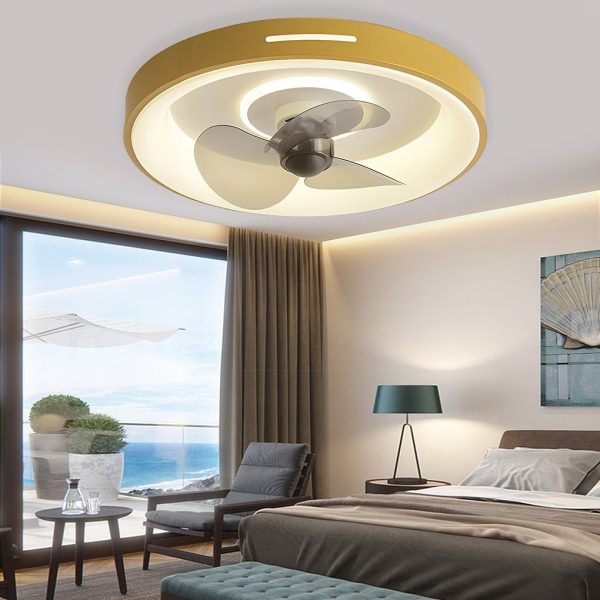 Nordic Inverter Ceiling Fan Light Ultra-thin Silent Ceiling Fan Lamp Intelligent - Image 4