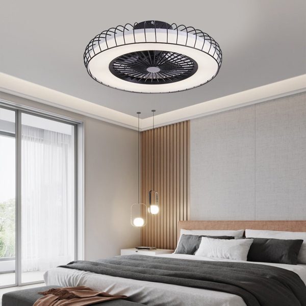 Nordic Invisible Fan Bladeless Stepless Dimming Integrated Ceiling Fan Lamp - Image 7