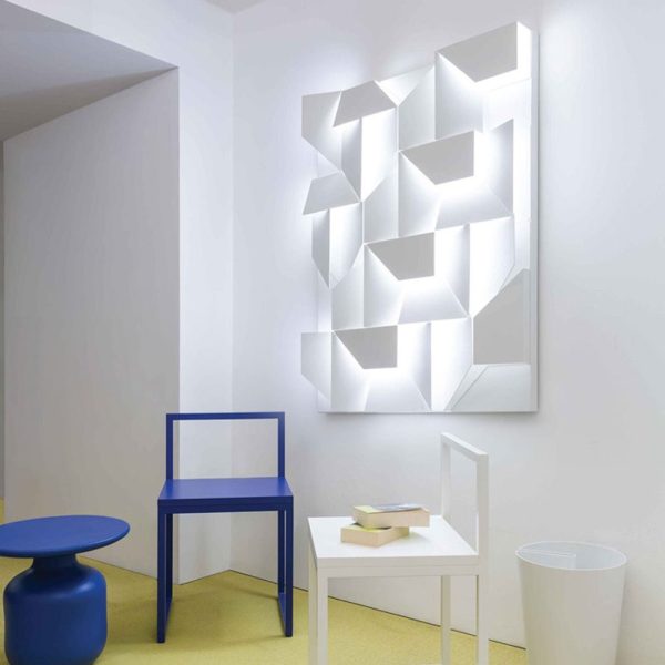 Nordic Minimalist Art Geometric Design Stepless Dimming LED Wall Lamp for Living Room - Image 2