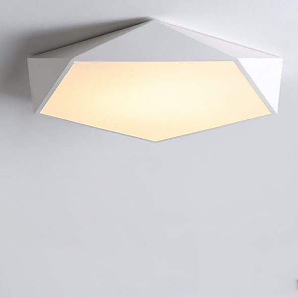 Nordic Minimalist Creative Geometric LED Three Color Dimming Ceiling Lamp - Image 6