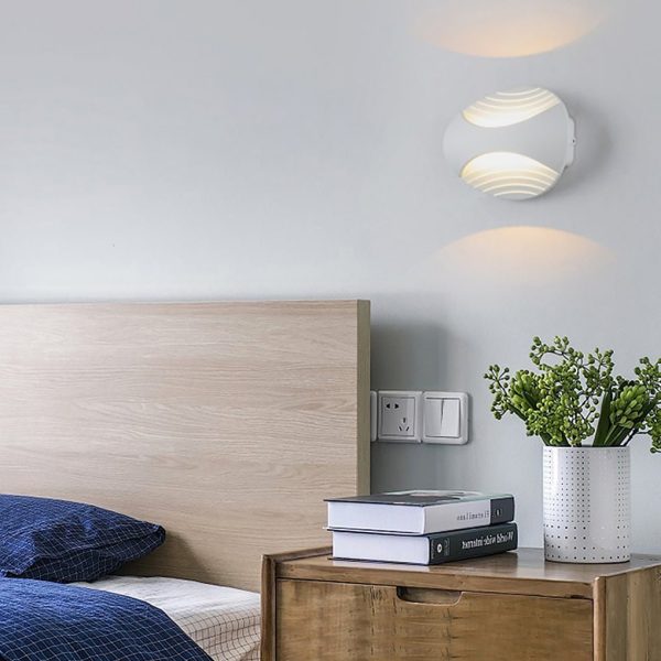 Nordic Minimalist Creative Waterproof LED Background Wall Sconces - Image 3