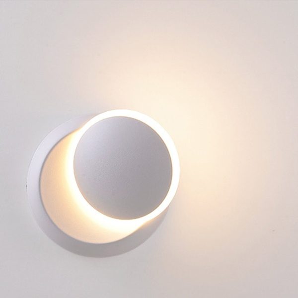 Nordic Minimalist LED Rotatable Round Wall Lights for Living Room Dining Room Cafe - Image 8