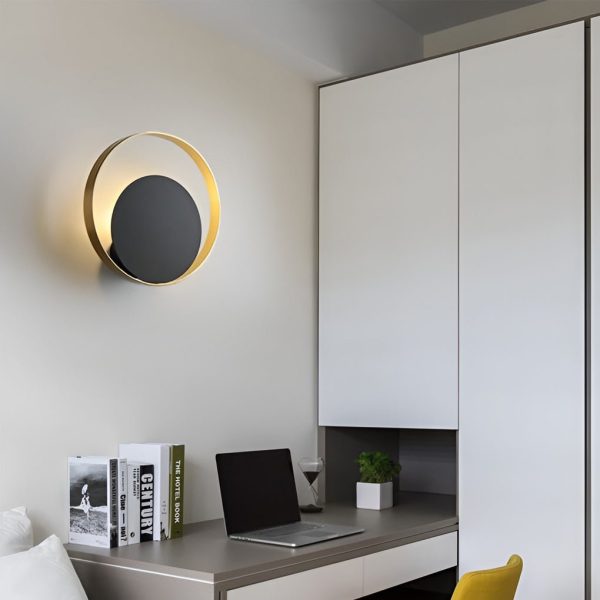 Nordic Minimalist LED Sconce Creative Round Wall Lamp Wall Sconces Wall Lights for Bedroom - Image 5