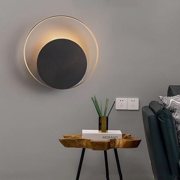 Nordic Minimalist LED Sconce Creative Round Wall Lamp Wall Sconces Wall Lights for Bedroom - Image 4