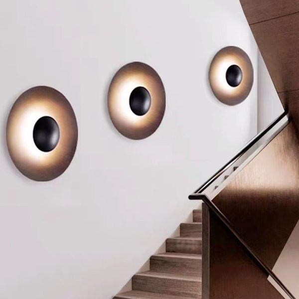 Nordic Minimalist Round Background Decorative LED Wall Lamp for Living Room Bedside - Image 5