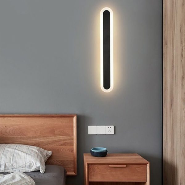 Nordic Minimalist Strip LED Aisle Bedside Living Room Background Wall Sconces - Image 6
