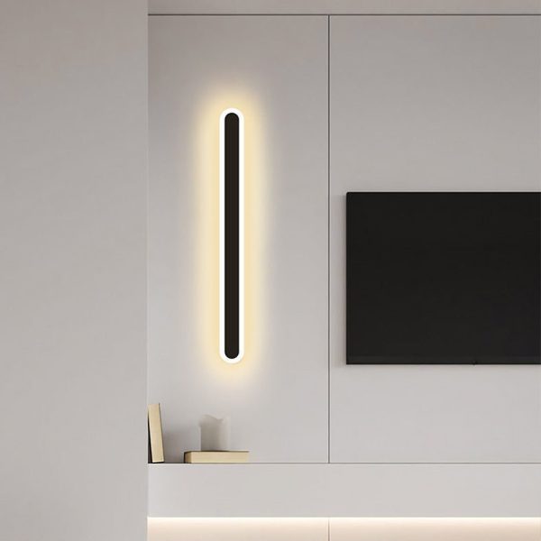 Nordic Minimalist Strip LED Aisle Bedside Living Room Background Wall Sconces - Image 5