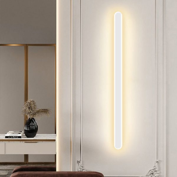Nordic Minimalist Strip Three-color Light LED Bedside Living Room Background Wall Lamp - Image 5