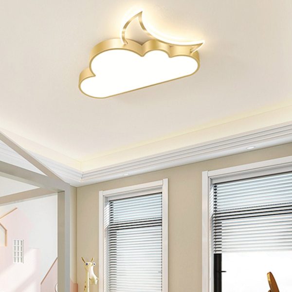 Nordic Modern Cartoon Cloud LED Flush Mount Ceiling Light Creative Kids Room and Bedroom Lighting - Image 5