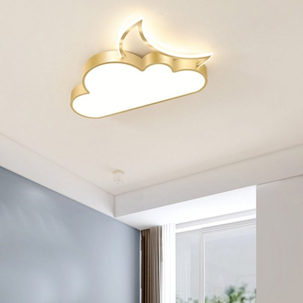 Nordic Modern Cartoon Cloud LED Flush Mount Ceiling Light Creative Kids Room and Bedroom Lighting - Image 4