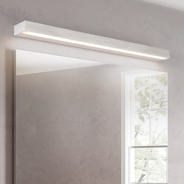 20''/24''/28'' Rectangle LED Bathroom Vanity Light with Downlight Design - Image 2