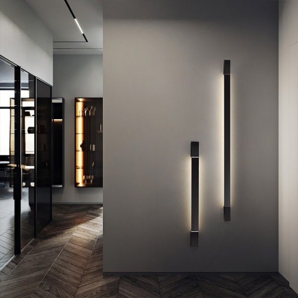 Nordic Ultra-thin Long Strip LED Bedside Background Wall Rotatable Wall Lamp - Image 7