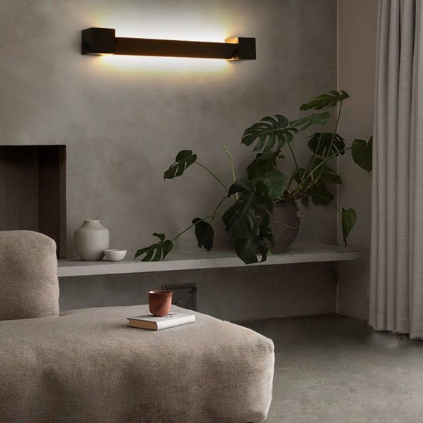 Nordic Ultra-thin Long Strip LED Bedside Background Wall Rotatable Wall Lamp - Image 4