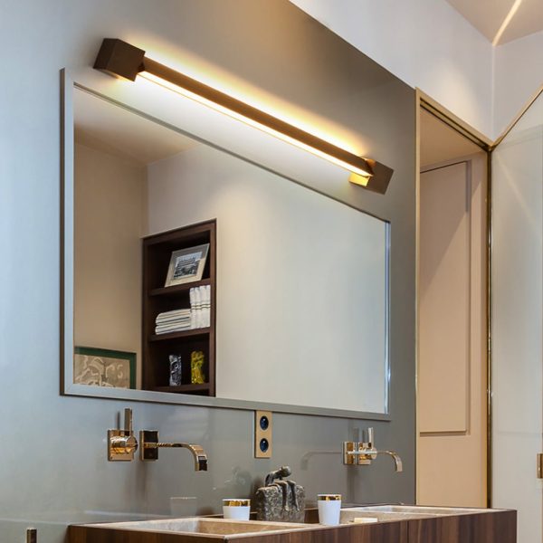 Nordic Ultra-thin Long Strip LED Bedside Background Wall Rotatable Wall Lamp - Image 2