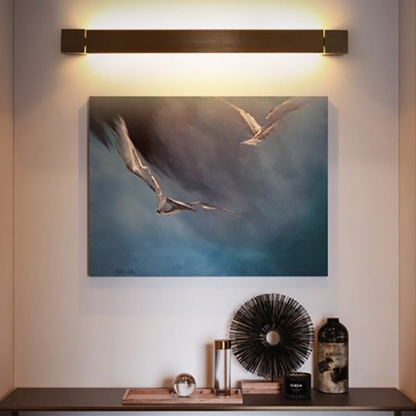 Nordic Ultra-thin Long Strip LED Bedside Background Wall Rotatable Wall Lamp - Image 3