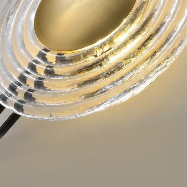 Nordic Unique Corrugated Ripple Glass Ins Aisle Bedside Decorative LED Wall Lamp - Image 11