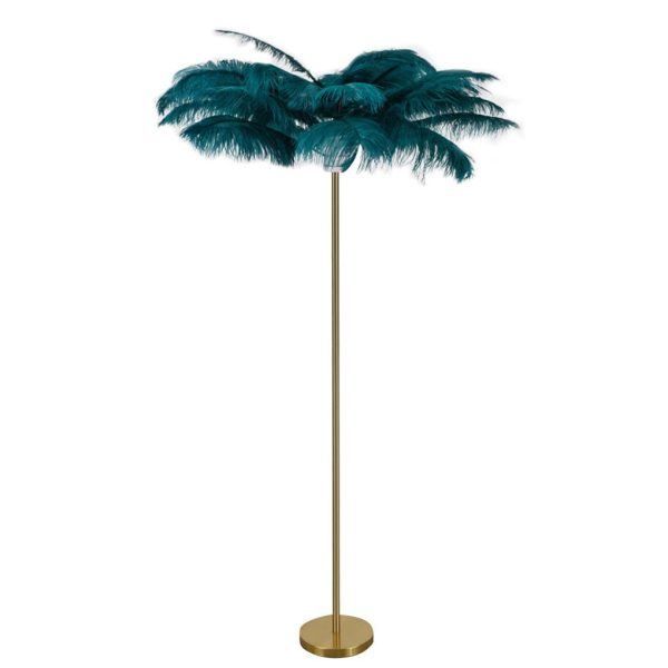 30 Inch Statement Ostrich Feather Decorative Accent Floor Lamp - Image 7