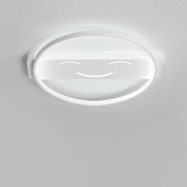 Circle Shaped Flush Mount Ceiling Light Face Metal Light 1 Light - Image 3