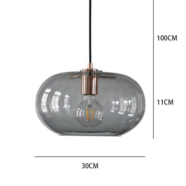 Artistic Electroplated Glass LED Nordic Pendant Lighting Island Light - Image 9