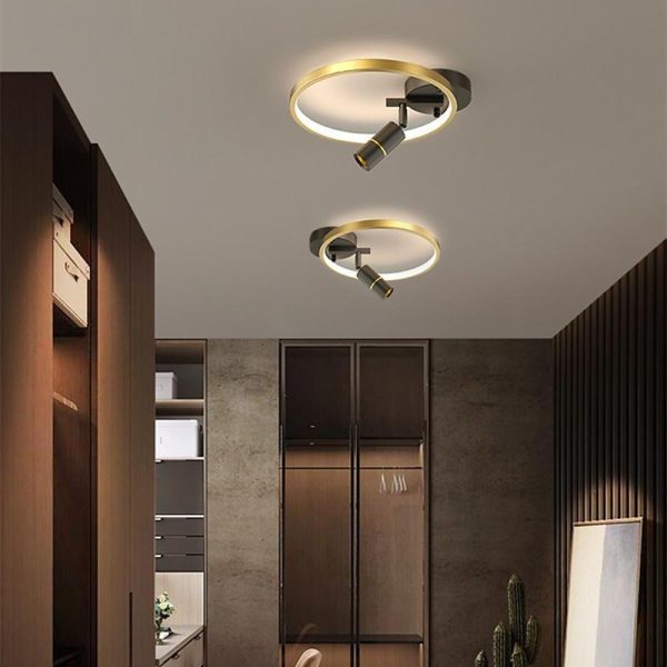 LED Circle Spotlight Modernist Single Dimmable Flush Mount Ceiling Light for Bedroom - Image 5