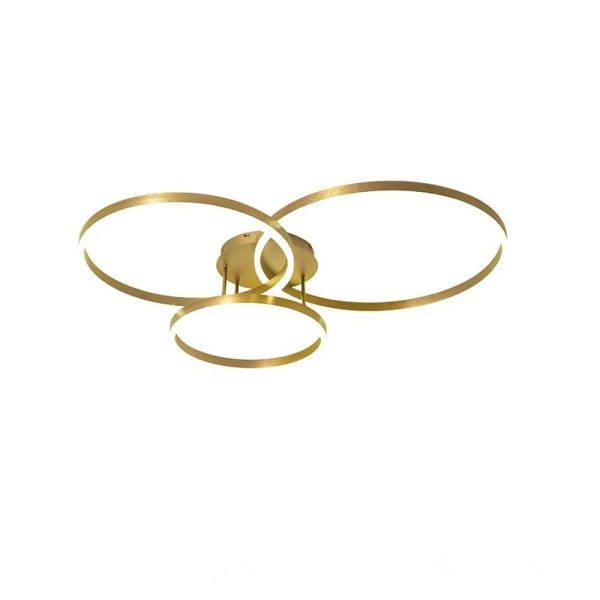 Modern 3 Circle Gold Flush Mount Light Ceiling Light 3 Lights - Image 5