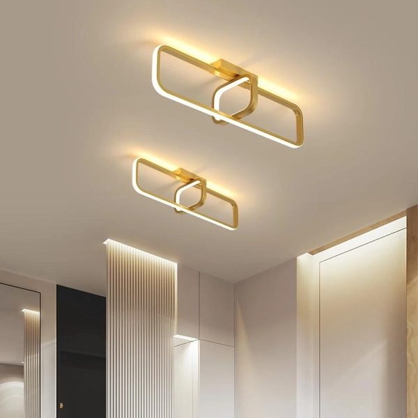 Rectangles Dimmable LED Modern Flush Mounted Lighting Ceiling Lights - Image 3