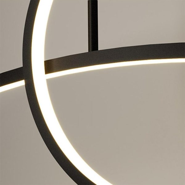Curve Circle Pendant Lighting Metal Modern Pendant Lighting for Kitchen - Image 7