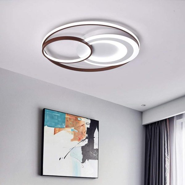 3 Rings Dimmable LED Modern Ceiling Lights Flush Mount Lighting Ceiling Lamp - Image 2