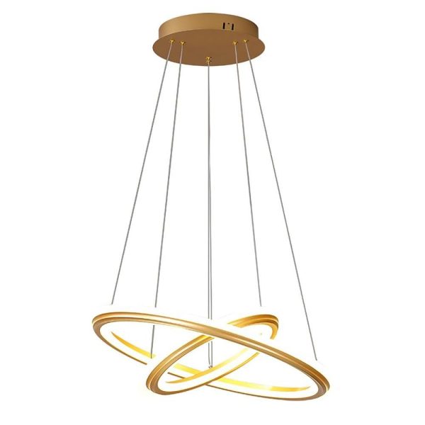 2-light Circles Shaped LED Nordic Chandeliers Hanging Ceiling Lights - Image 10