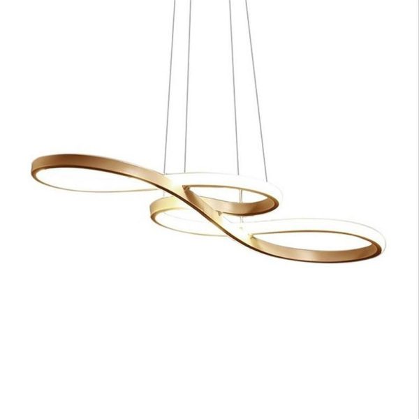 Sputnik Wave Design Semi Flush Chandeliers Metal Silica Gel Ceiling Lights - Image 16