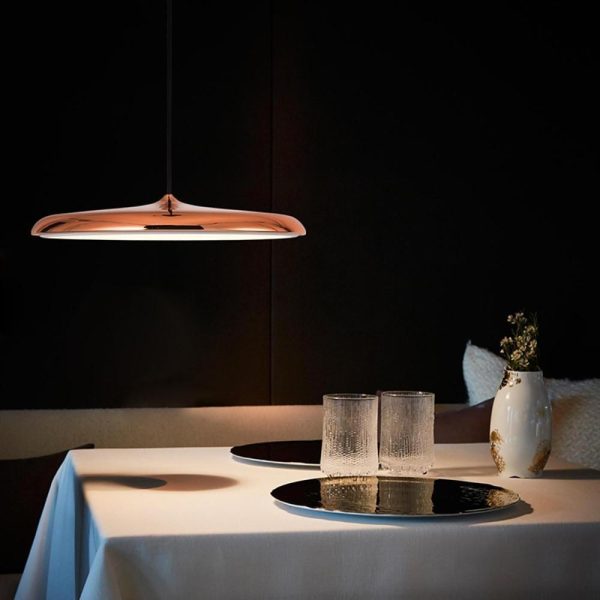 16'' Flat Circular Adjustable Metal LED Modern Pendant Lights Island Lights - Image 2