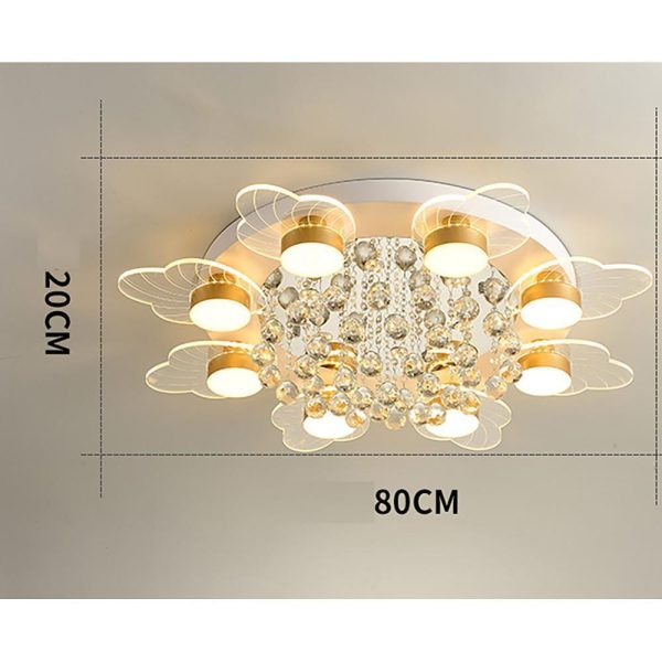 8-light Flower Design LED Nordic Ceiling Lights Flush Mount Lighting - Image 6