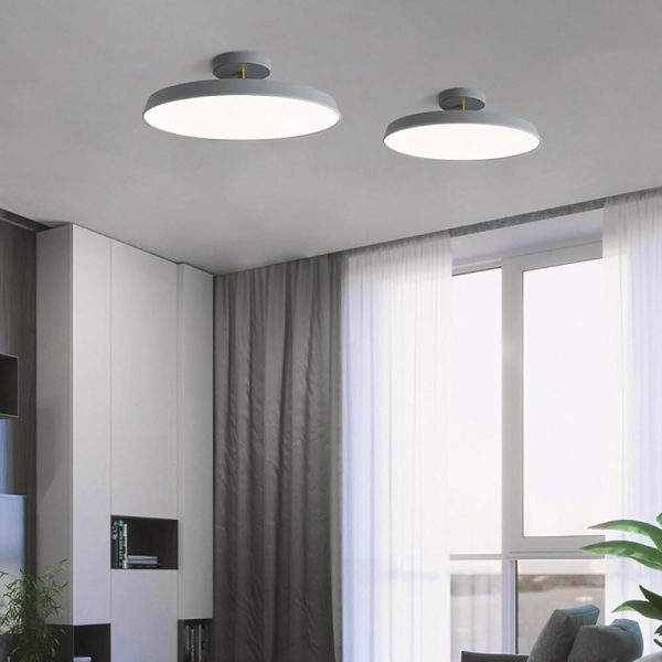 Adjustable Circular LED Nordic Ceiling Lights Flush Mount Lighting - Image 5