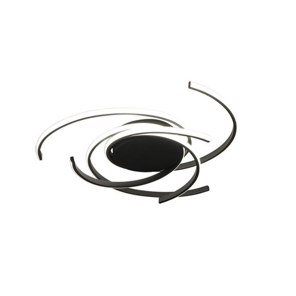 Abstract Curve Dimmable LED Nordic Ceiling Lights Flush Mount Lighting - Image 8