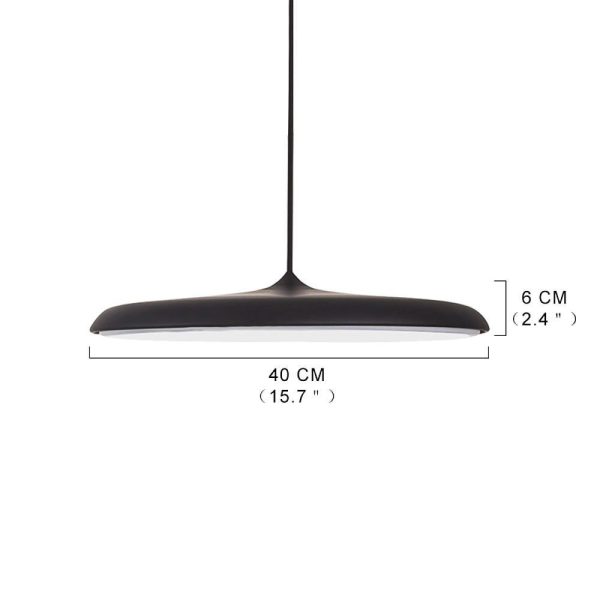 16'' Flat Circular Adjustable Metal LED Modern Pendant Lights Island Lights - Image 8