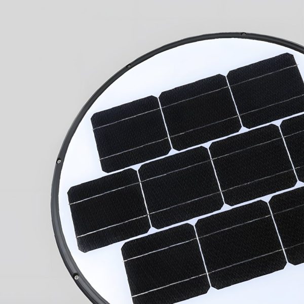 Outdoor Black LED Solar Lamp Post Street Light - Image 5